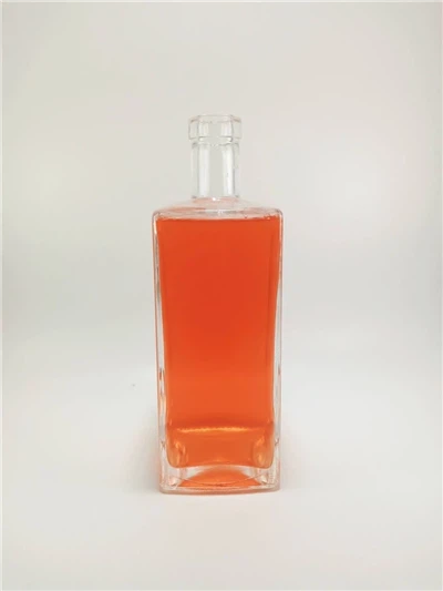 Right Angled Flat Crystal Square Bottle